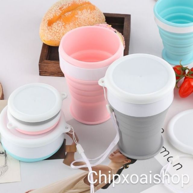 Cốc gấp gọn silicon chịu nhiệt cao cấp