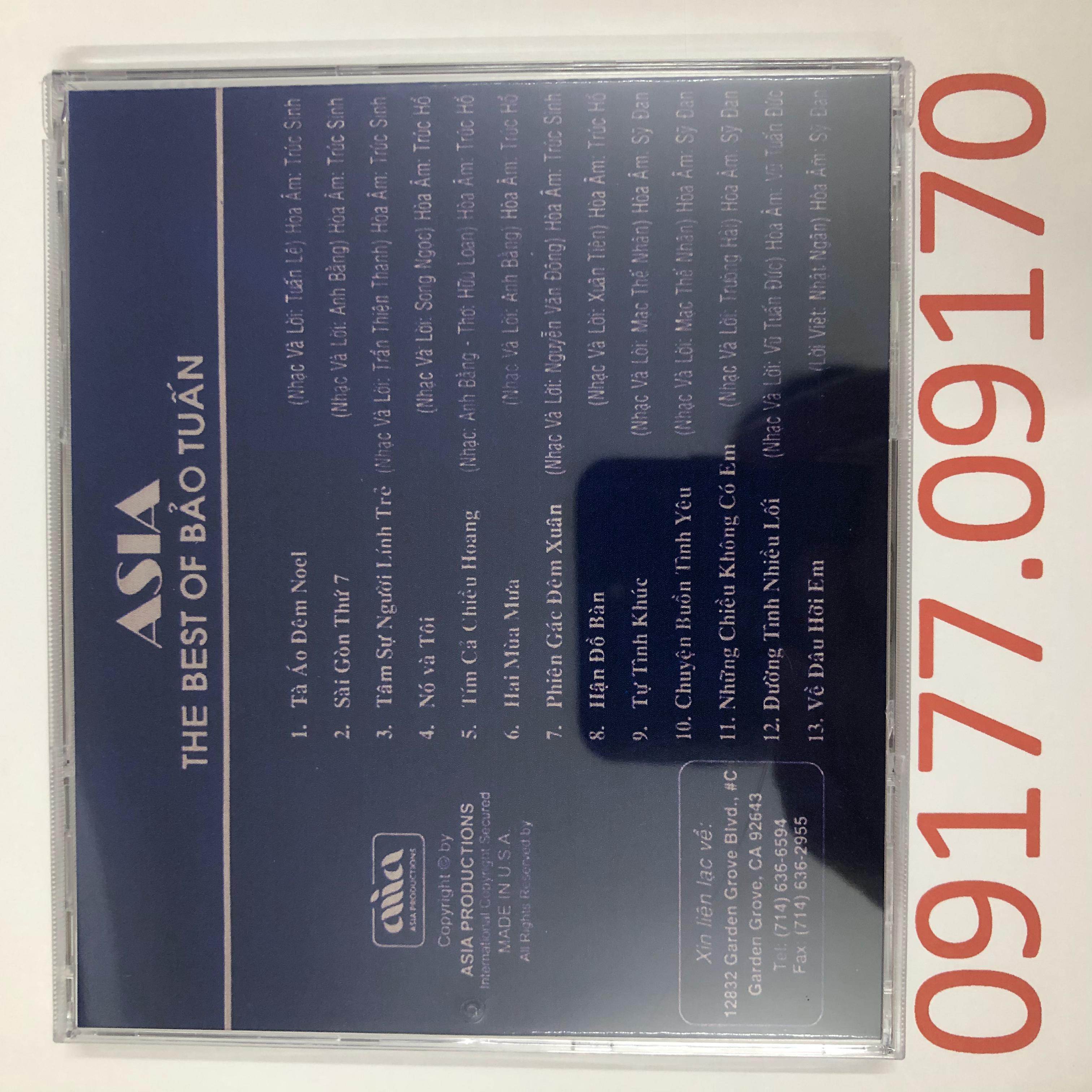 [HCM]CD The Best of Bảo Tuấn ASIACD
