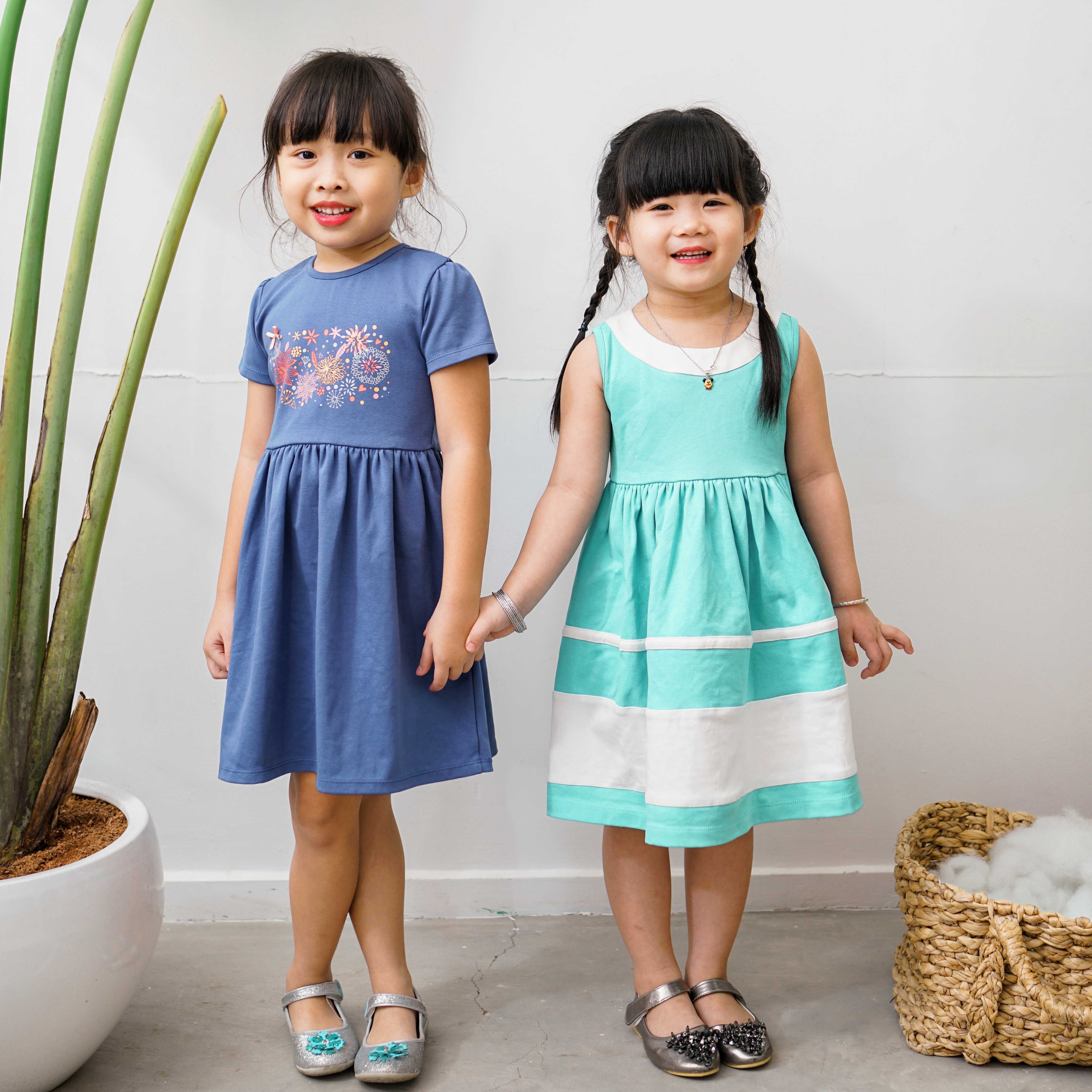 Đầm thun bé gái D140