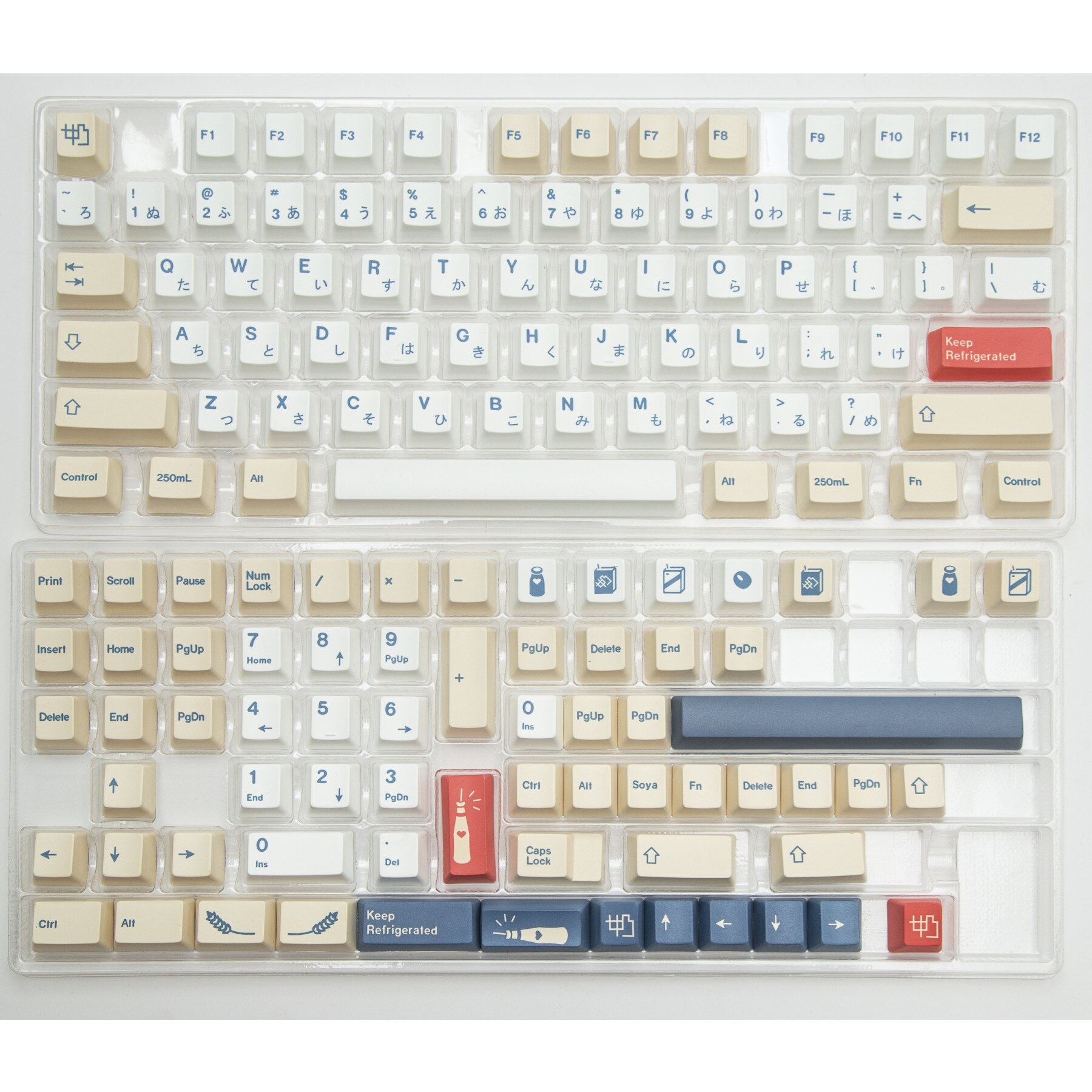 GMK Soy Milk Theme PBT Keycaps 138 Keys OEM High Dye Sublimation