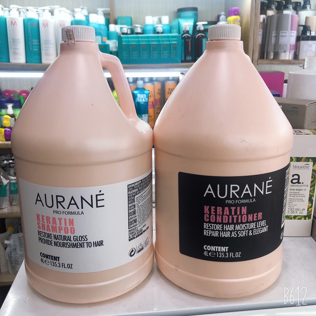 Cặp dầu gội xả mở biểu bì và cân bằng tóc aurane balancing moisturizing 4000ml x 2
