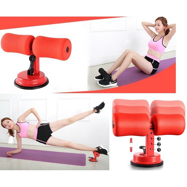 Vacuum suction base multi-function abdominal muscle trainer-home gym Pilates support muscle folding help body shape slim waist