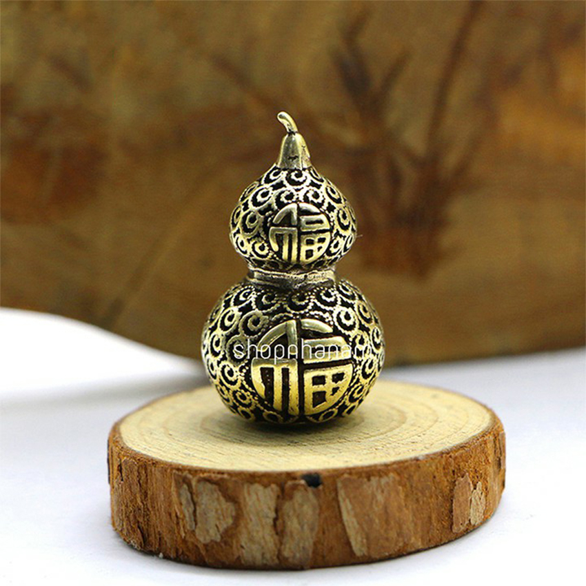 Tượng đồng phong thủy hồ lô phong thủy hút tài lộc trang trí vật phẩm phong thủy, điều hòa không khí trong nhà và khắc chế, hóa giải sát khí, thu hút cát khí cho gia chủ.