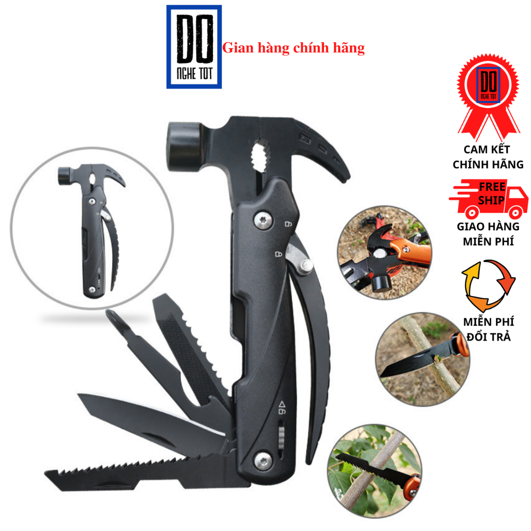 Búa đa năng 8 công dụng bằng thép không gỉ KSHIELD