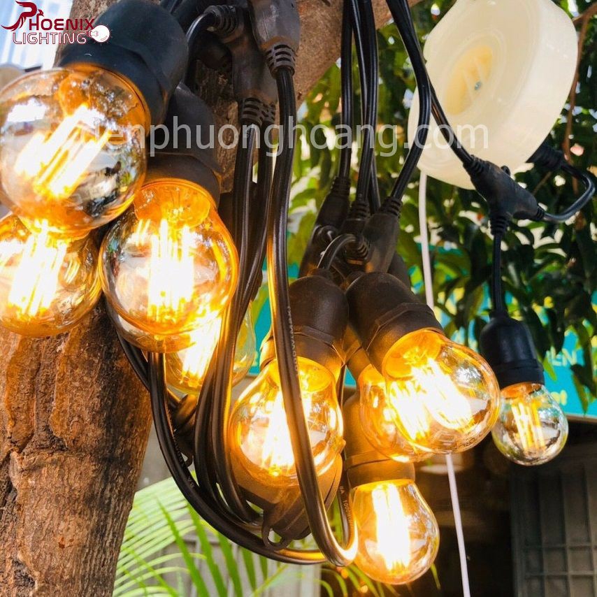 Bóng đèn Edison A60 vỏ vàng dimmer