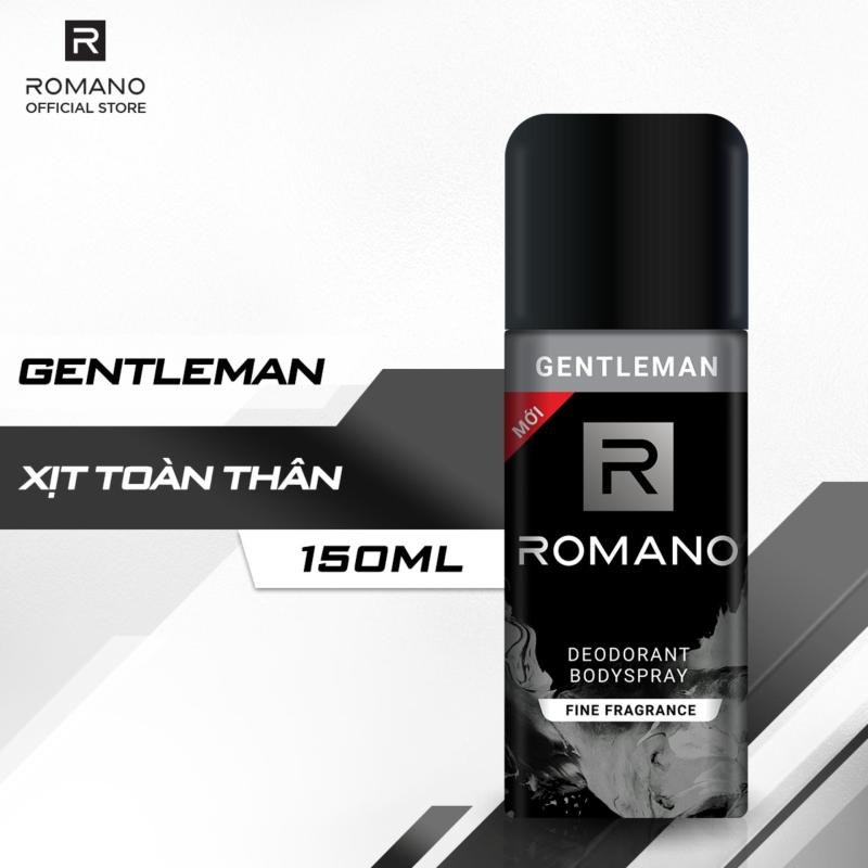 Xịt khử mùi toàn thân Romano Gentleman 150ml
