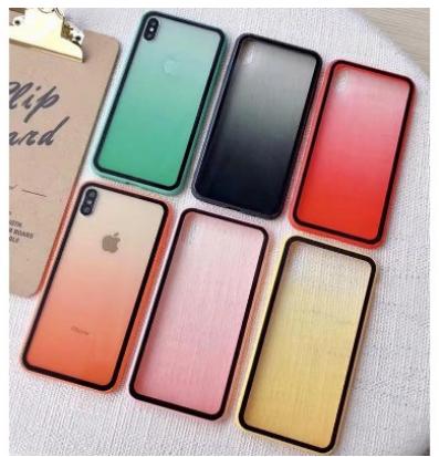 Ốp lưng mica màu viền silicon - ốp iphone dẻo