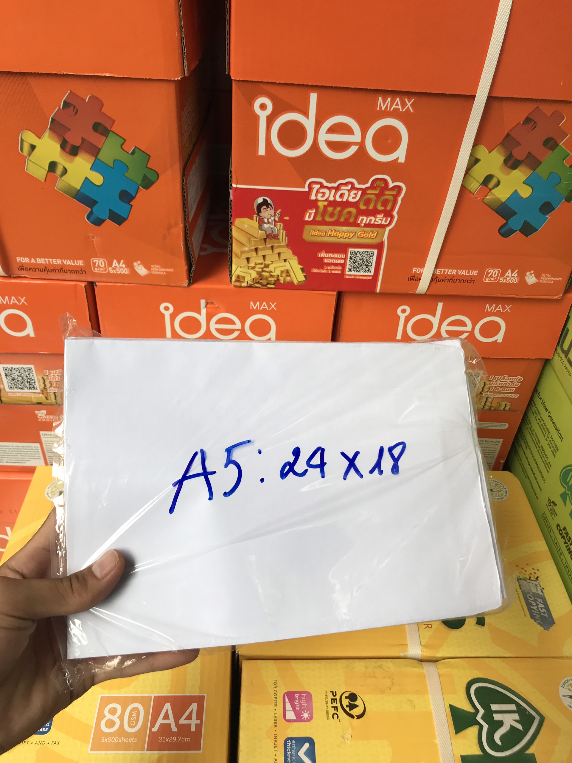Bao thư trắng A5 80gsm 18x24cm [Xấp 100 cái] THIỆN PHƯỚC