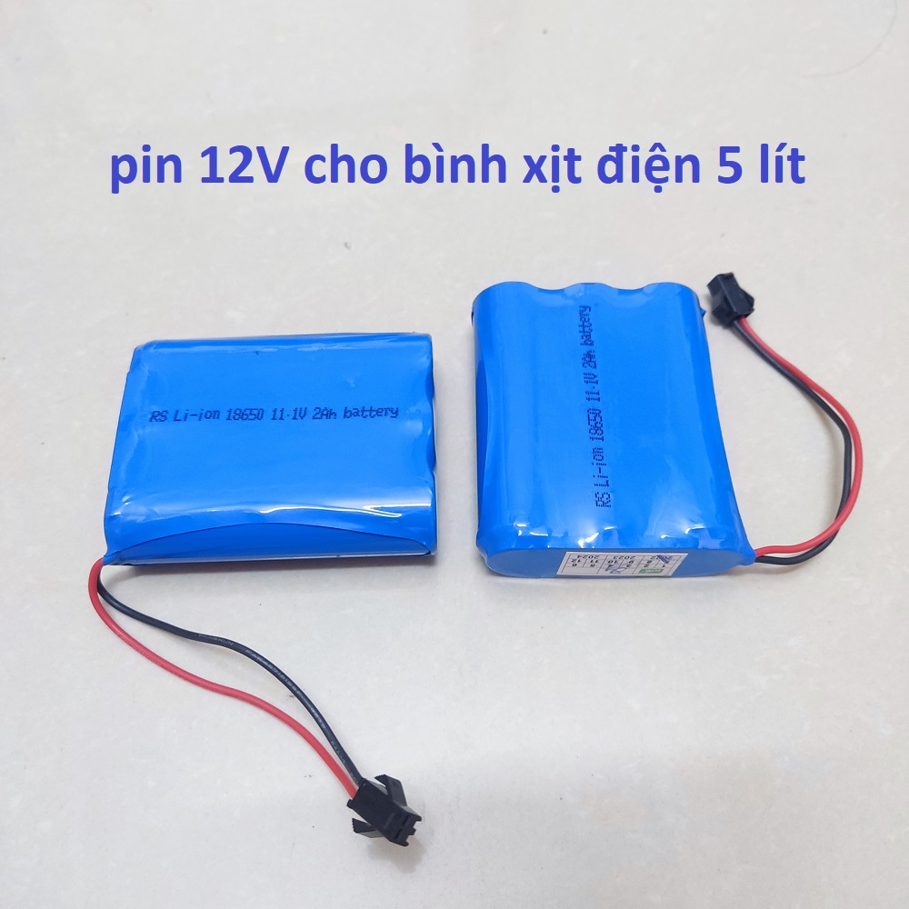 Pin lithium 12v- 2ah - dùng cho bình xịt điện 5 lít