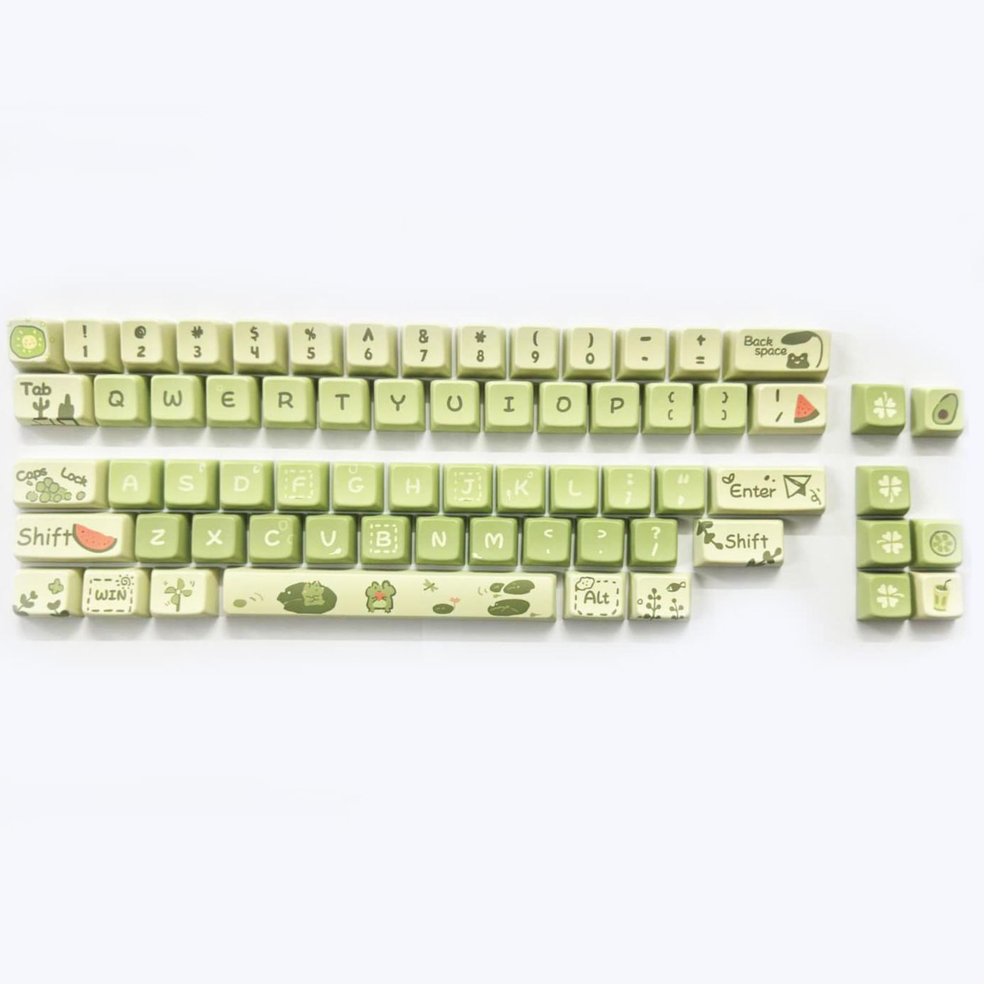 Bộ nút bàn phím cơ | Keycap MDA LMK67 - Meow meow | PBT Dyesub