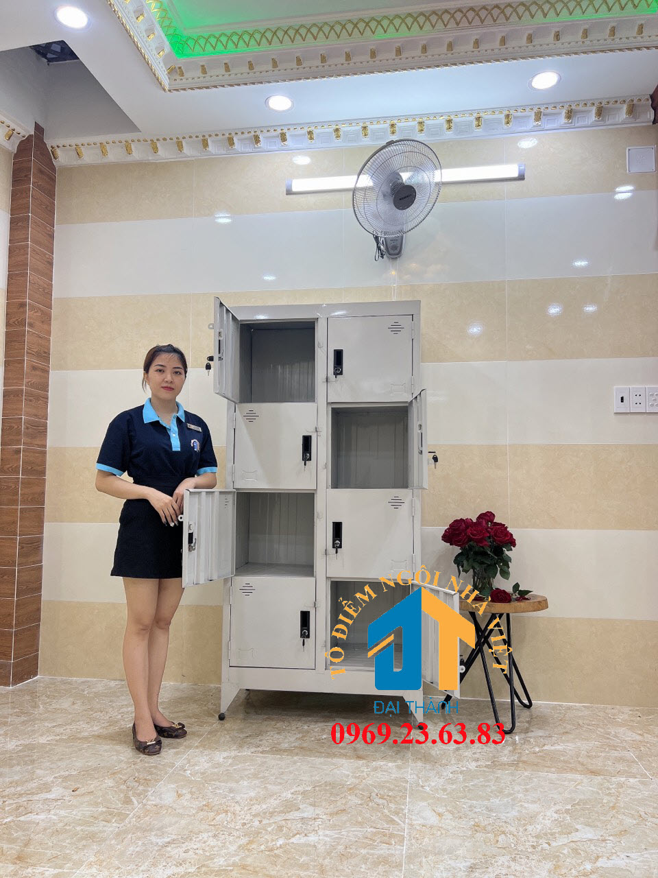Tủ hồ sơ văn phòng 8 cửa cao 1m8