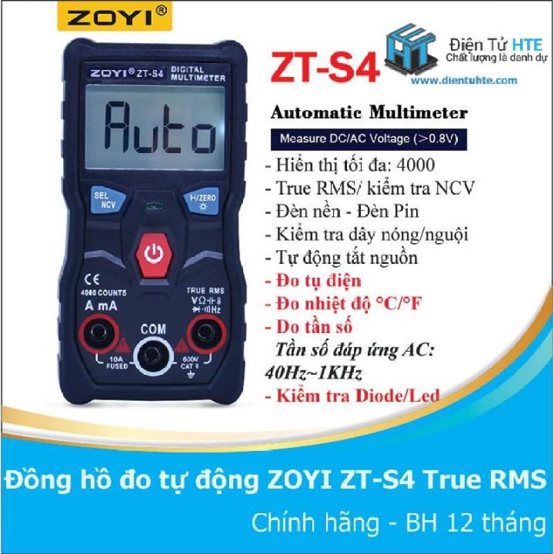Đồng hồ đo tự động hoàn toàn ZOYI ZT-S4 True RMS -- ZT-S1 version 2019
