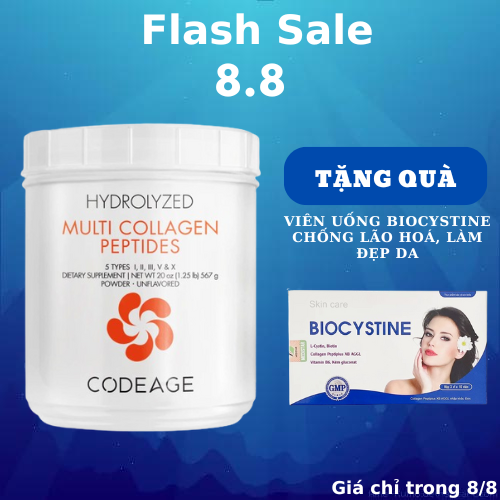 CodeAge Collagen Multi Collagen Peptides Đẹp Da Chống Lão Hoá