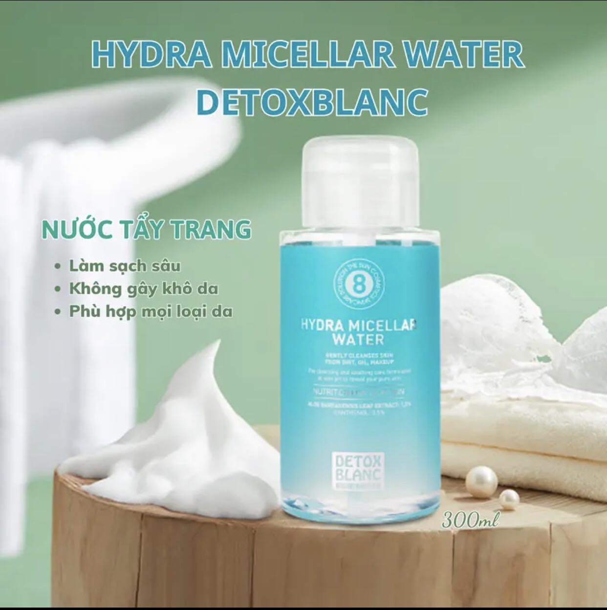 Nước tẩy trang Detox blanc 300ml