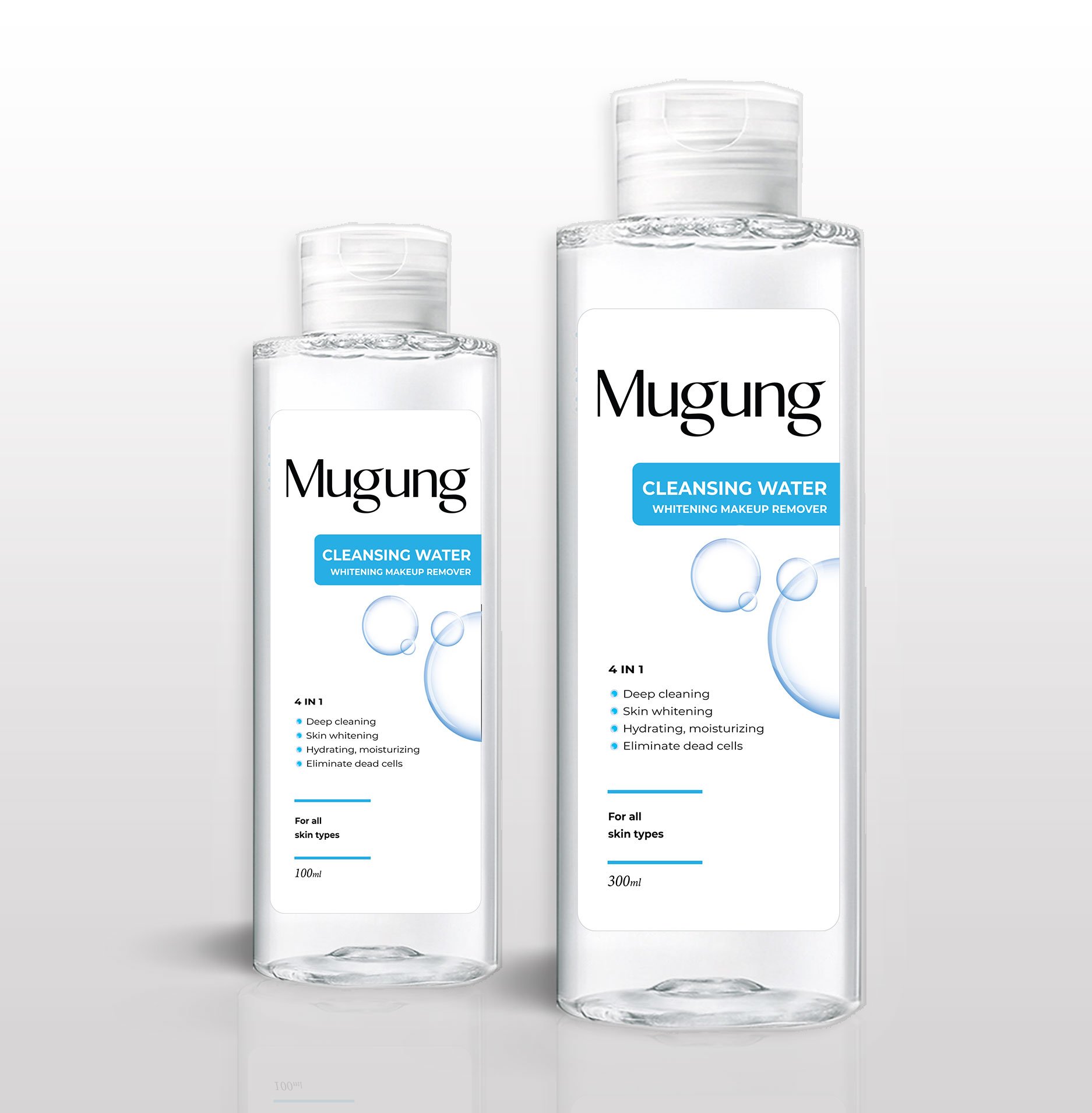 [HCM][Mugung Korea Nước Tẩy TrangSữa Rửa MặtSerum mụn] Bộ 3 Láng sạch Mụn-thâm 7 ngày hiệu quả