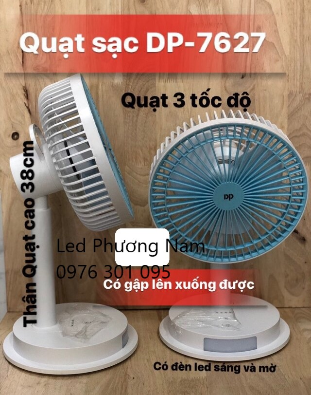 Quạt Sạc Điện Mini DP-7627 - 1434