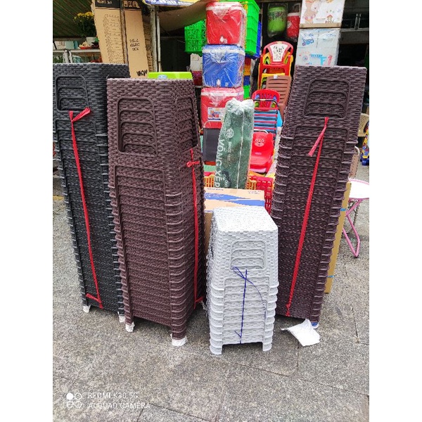 ghế nhựa Đan mây cao cấp ( cao và lùn)