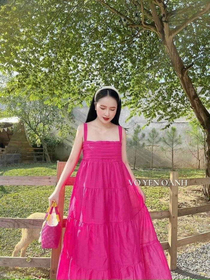 Đầm maxi 2 dây thần thánh