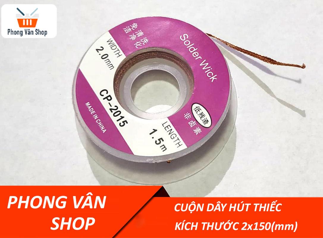 Cuộn hút thiếc 2mm x 150mm