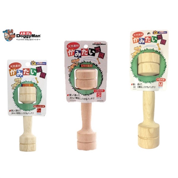 DoggyMan Tạ gỗ gặm sạch răng giảm ngứa răng cho chó
