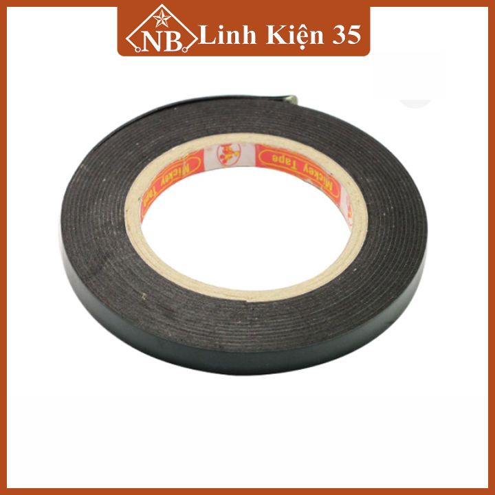 Băng dính xốp 2 mặt chiều rộng 1.2cm/2cm/2.4cm/5cm