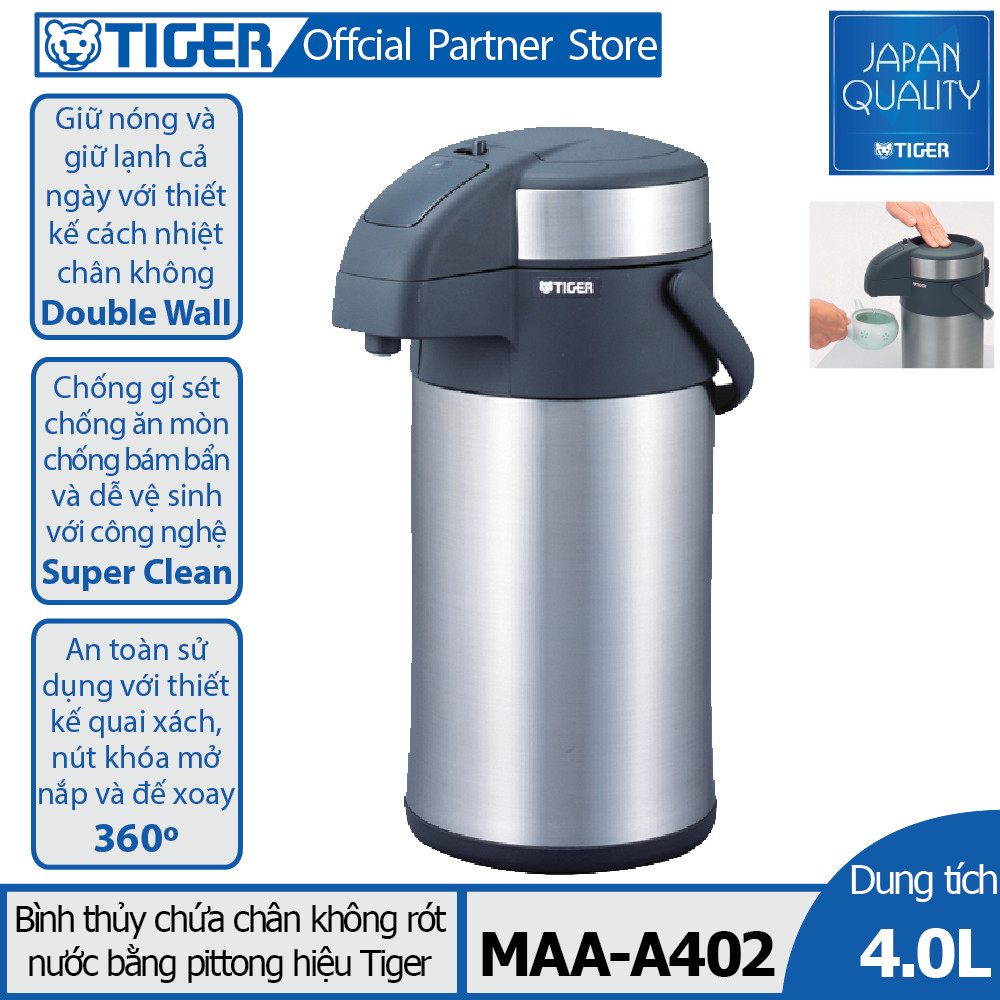 Bình thủy chứa ruột chân không Tiger MAA-A402 (4.0L)