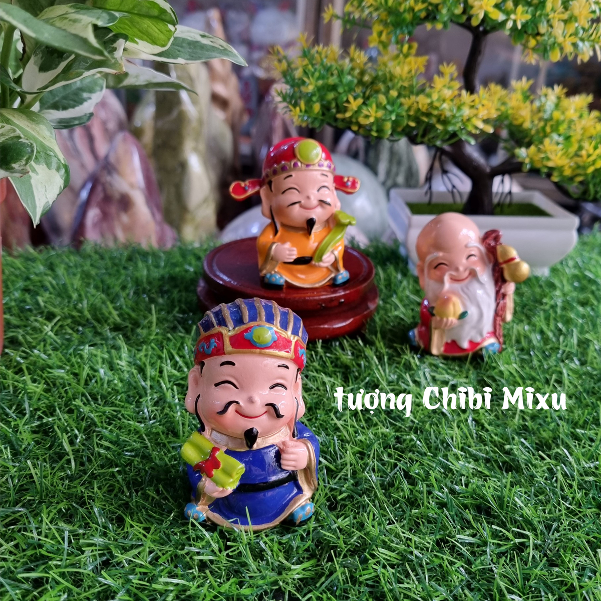 Bộ 03 tượng Tam Đa Phúc Lộc Thọ size 7cm