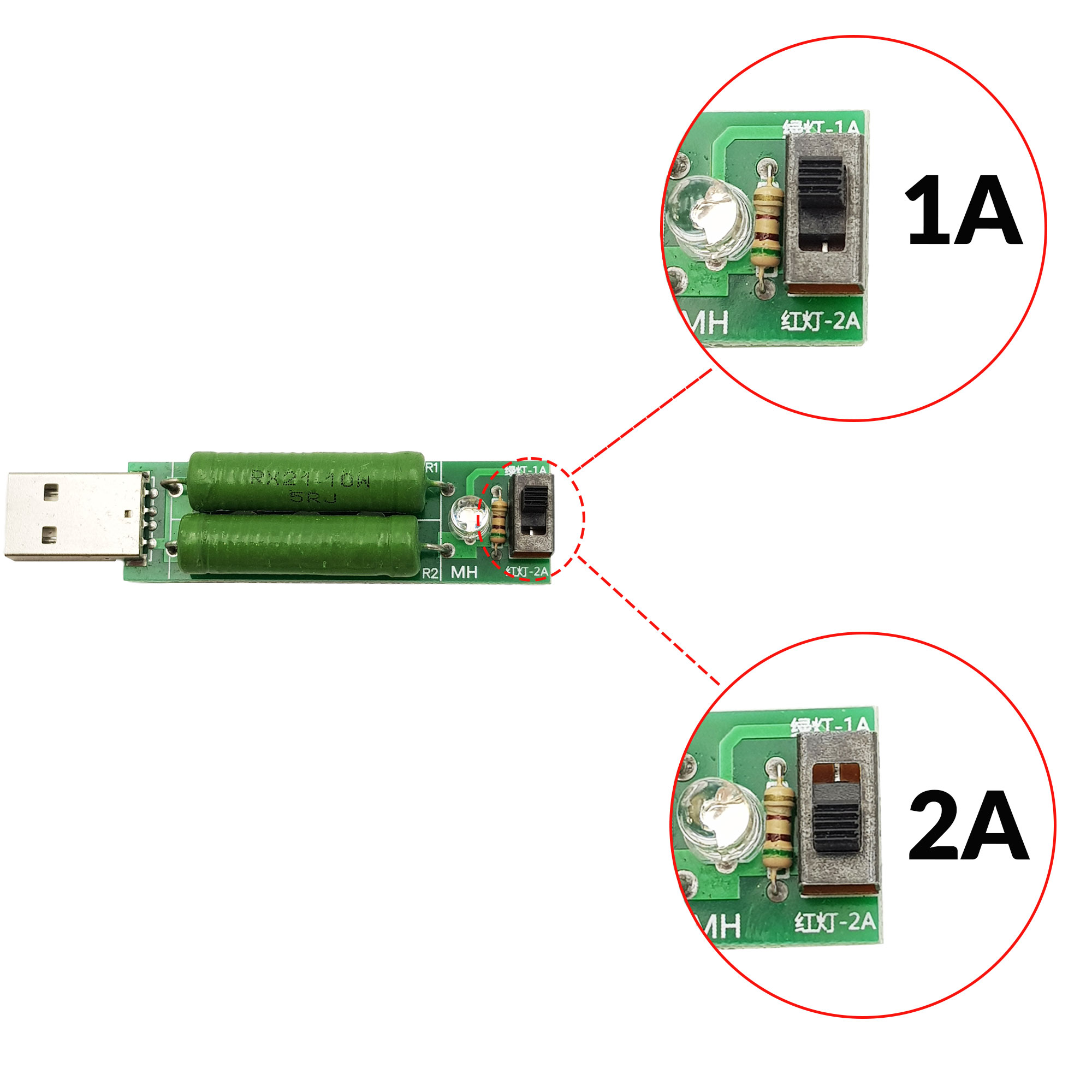 Mạch test dòng tối đa cổng USB