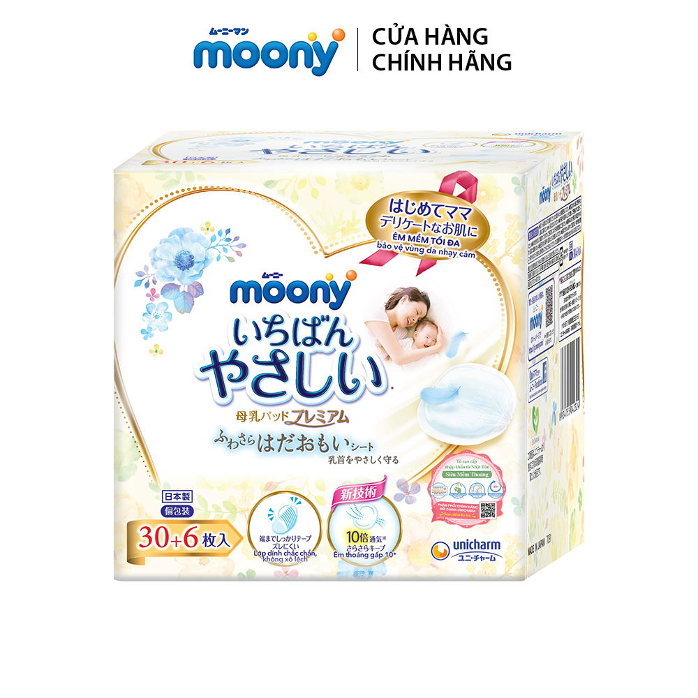 Miếng lót thấm sữa Moony cho mẹ 36 miếng/hộp