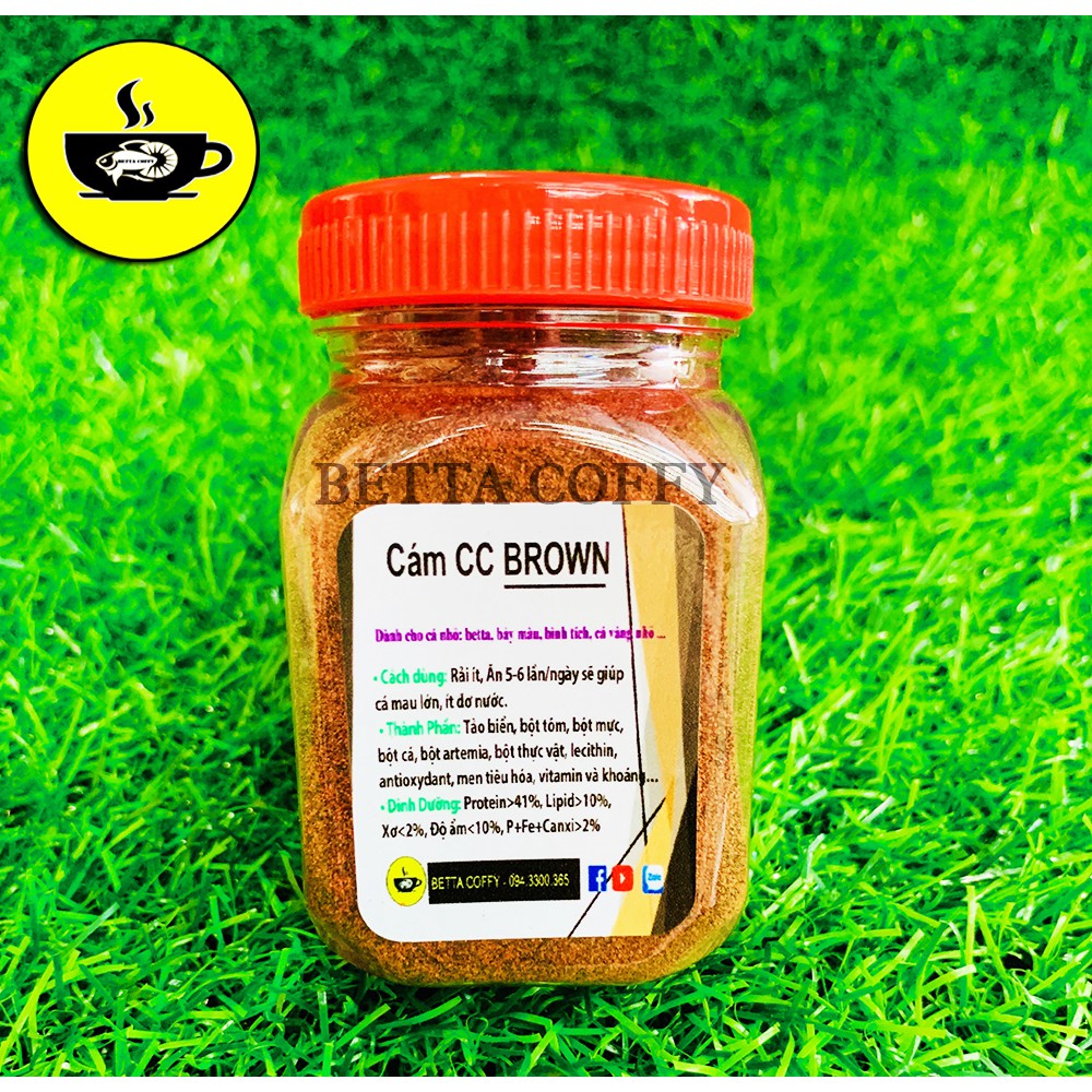 Thức ăn cho cá 7 màu & betta con - Cám CC Brown ??