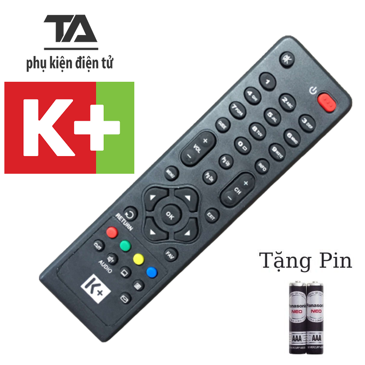 [FREESHIP] ✔ Remote Điều khiển đầu thu K+ - HÀNG TỐT