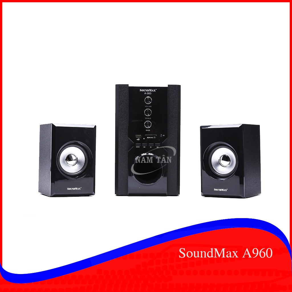 [HCM]Loa 2.1 SoundMax A960 (USB Thẻ nhớ Bluetooth Remote). Vi Tính Quốc Duy.