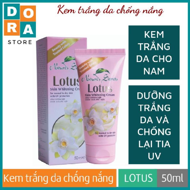 Kem trắng da chống nắng cho nam Lotus Whitening Cream 50ml nhập khẩu
