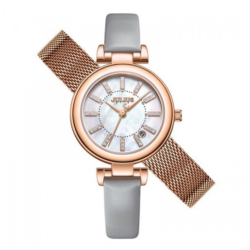 Đồng Hồ Nữ JS-016 Julius Star Hàn Quốc dây da