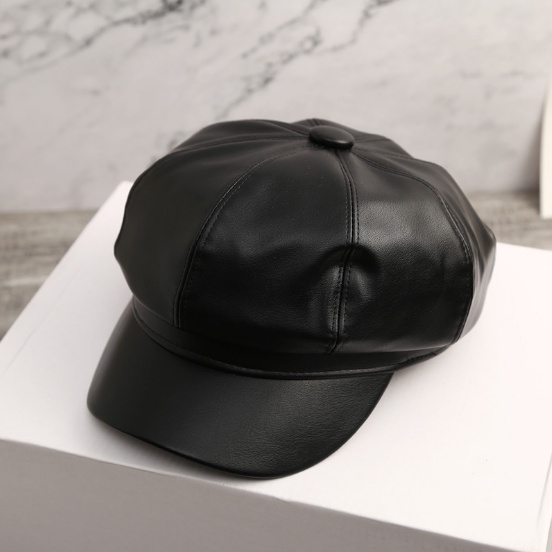 Mũ nồi ulzzang hàn quốc Baret chất liệu da PU