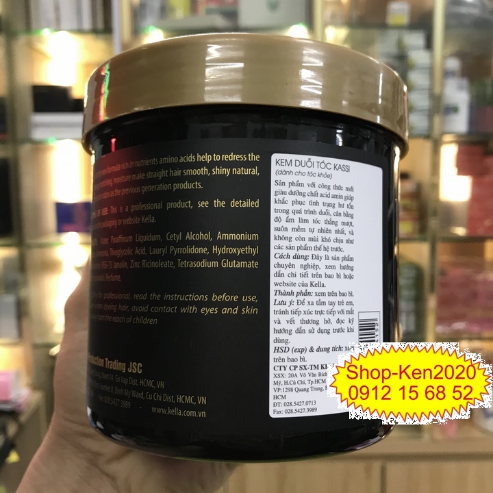 Kem duỗi ép tóc Kassi Deluxe 1000ml x2