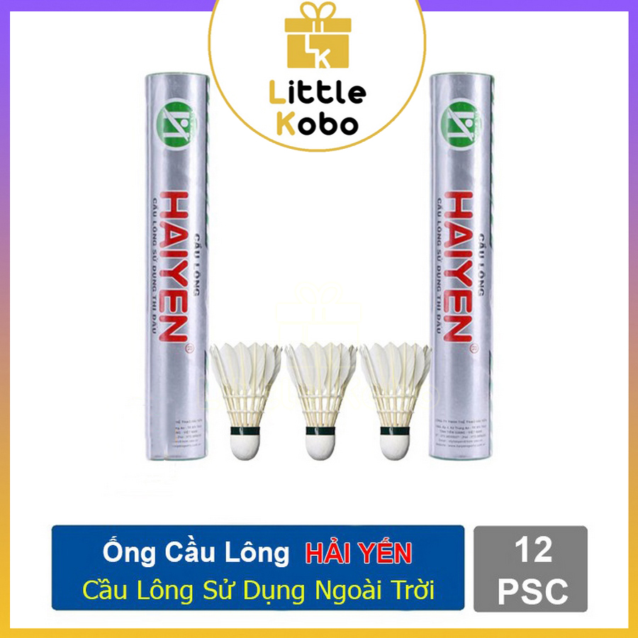 Ống cầu lông hải yến chính hãng chất lượng cao 6 12 trái cầu lông dùng tập luyện thi đấu phụ kiện thể thao