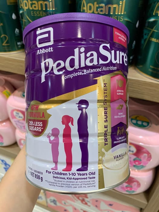Date 26 Sữa Pediasure Úc 850g - Vị Vani