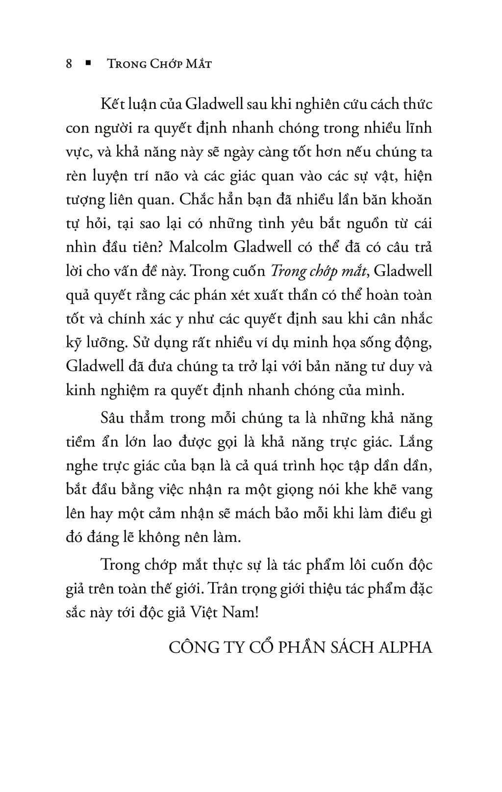Sách - Trong Chớp Mắt (Tái Bản 2018)