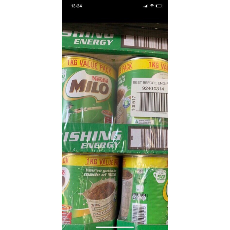 sữa milo Úc 1kg