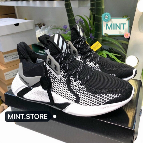 Giày thể thao alpha bounce 2020 đen phối trắng