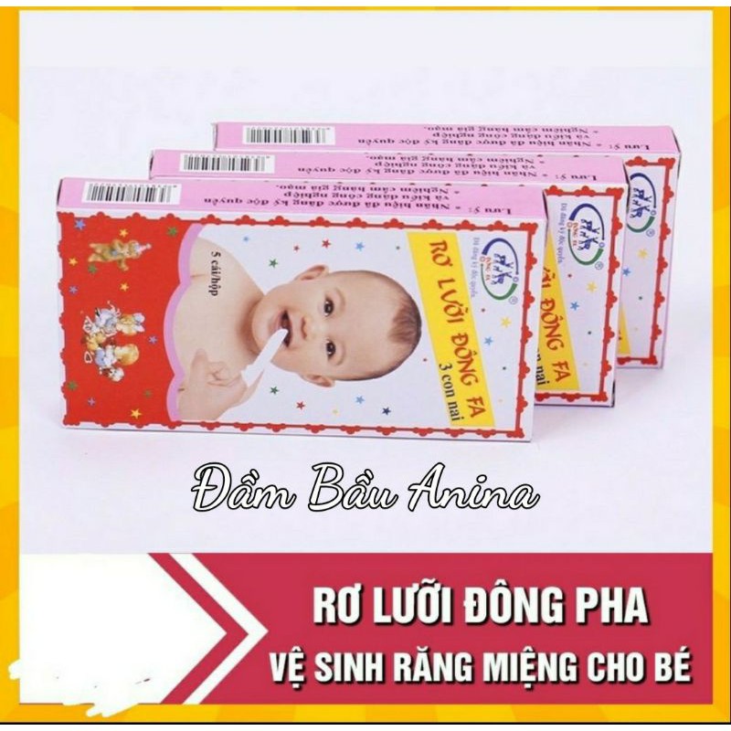 Set 10 hộp rơ lưỡi đông pha dành cho bé