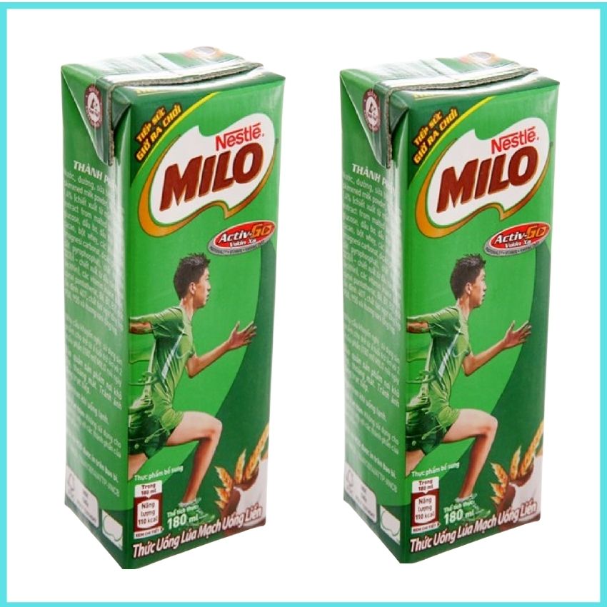[HCM] Sữa Milo Lốc 4 hộp thức uống lúa mạch Milo Active Go 180ml MSMLO1