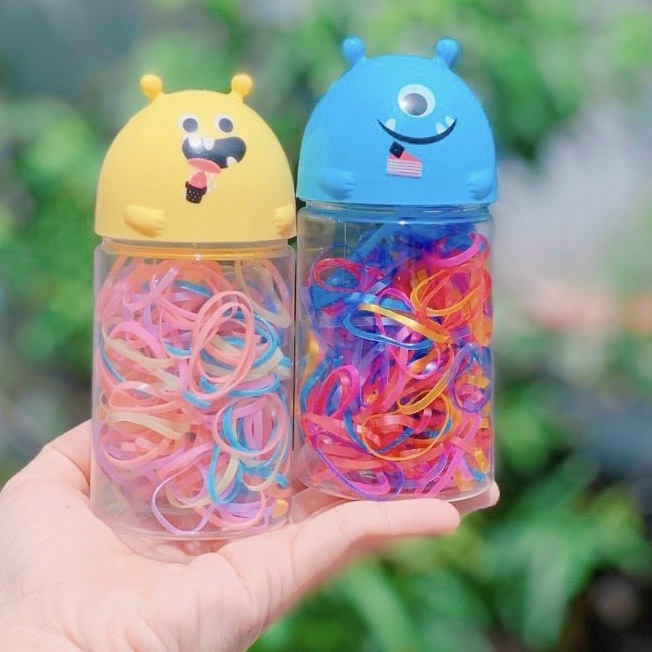 Chai thun cho bé gái hình thỏ cute, thun cột tóc siêu dẻo