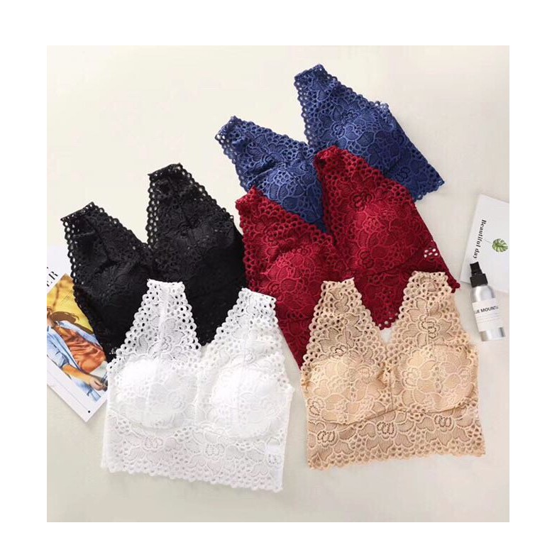[HCM]ÁO BRA REN SIÊU ĐẸP FREESIZE DƯỚI 52 KÍ