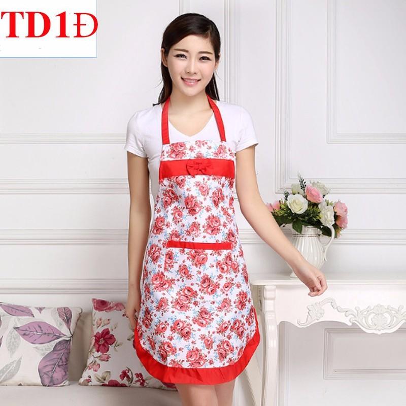 Tạp dề hoa cho các mẹ ( giao màu ngẫu nhiên )