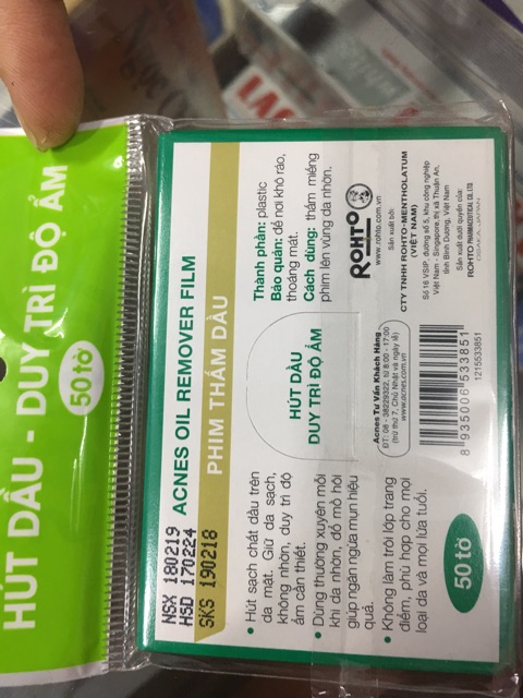 Phim Thấm Dầu Acnes G50 Tờ