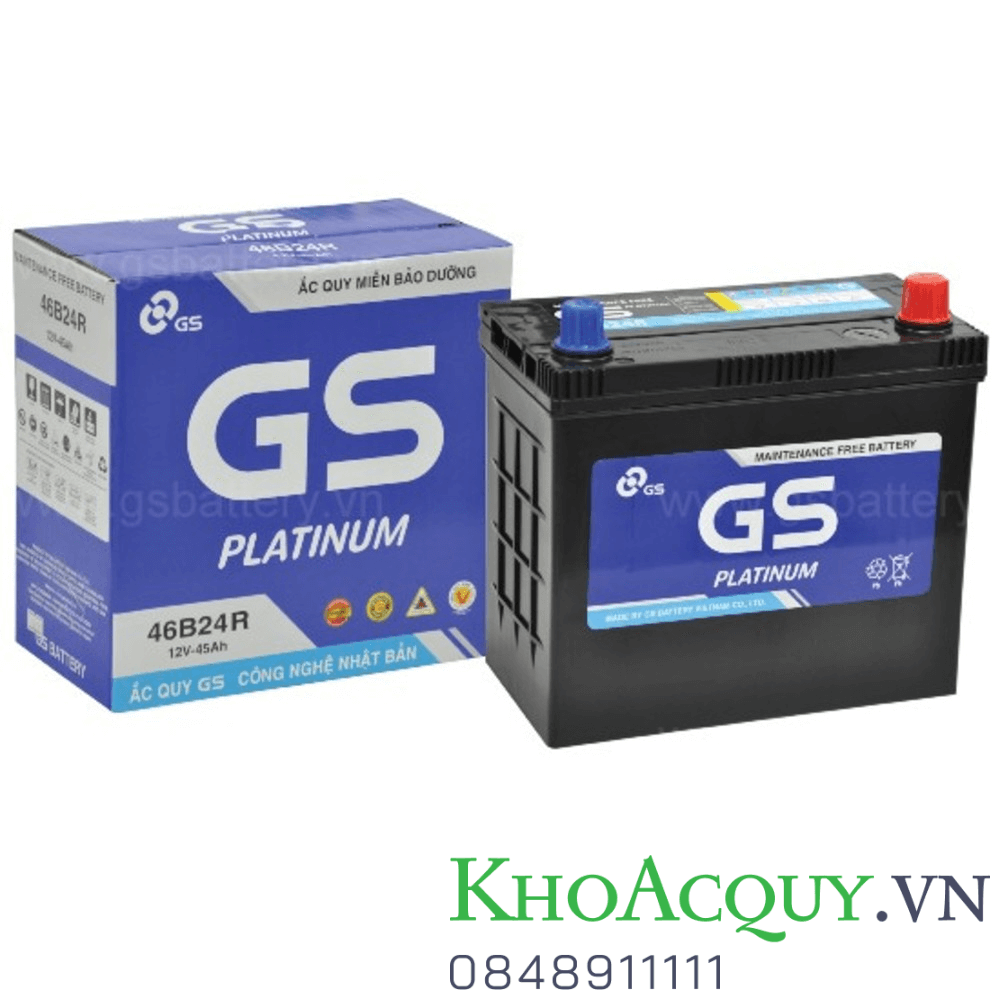 Ắc quy GS 46B24R MF 12V 45AH