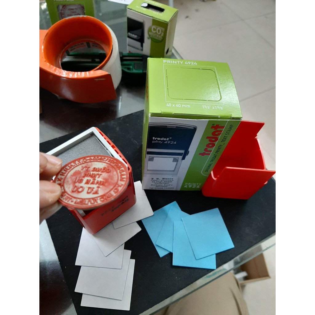 Miếng keo dán dấu tròn công ty