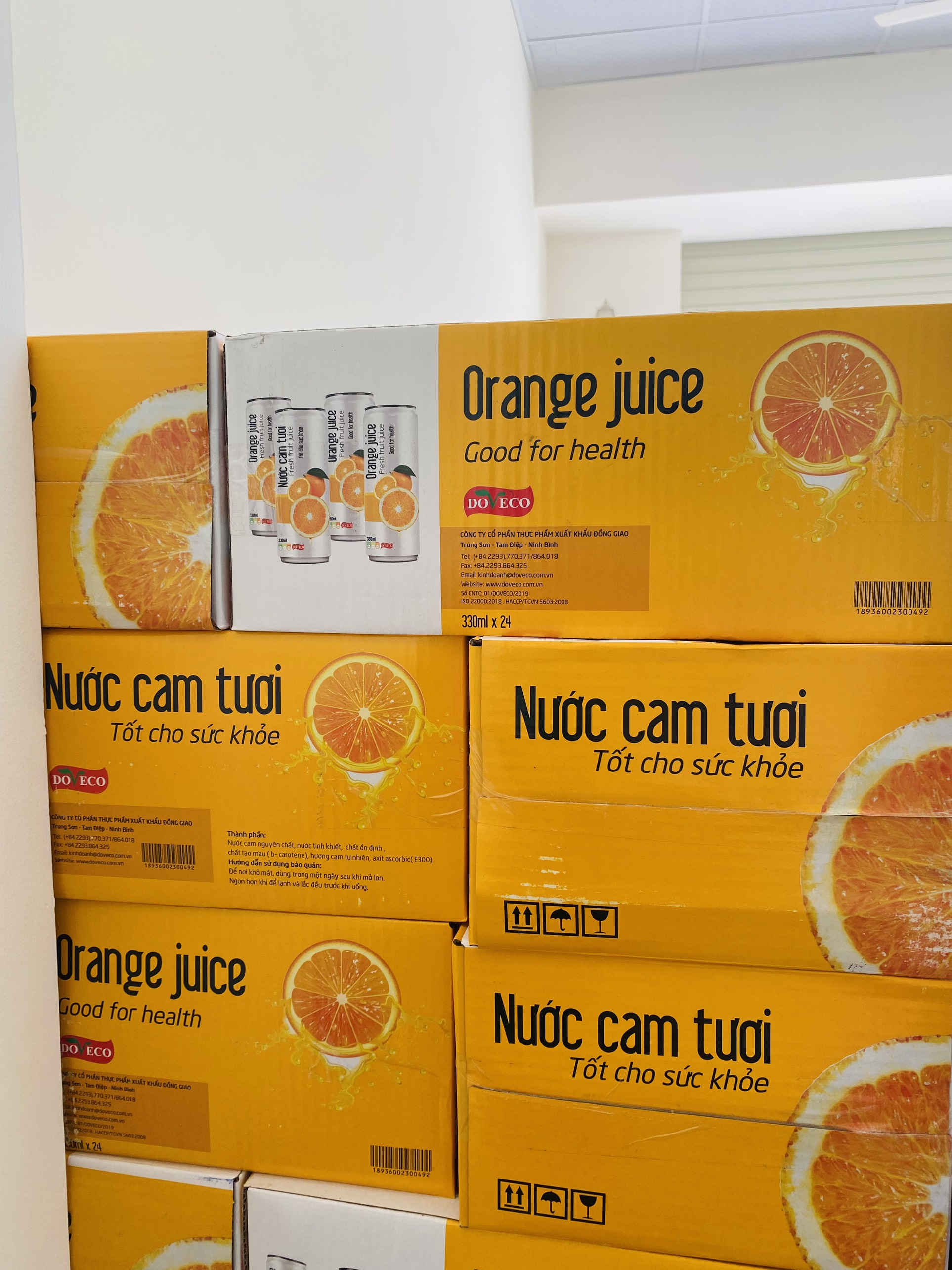 [HCM]Nước Cam Lon Doveco 330ml